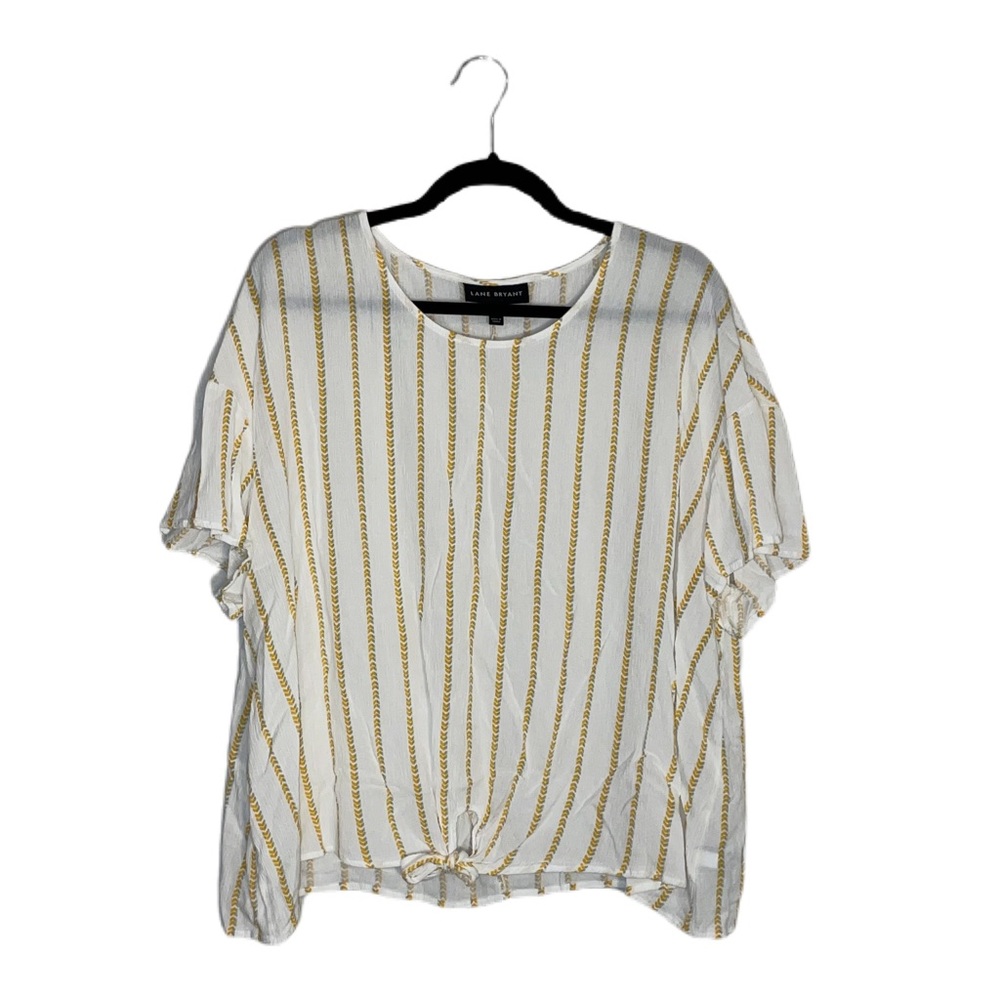 Lane Bryant Tie Front Essential Blouse Size 18